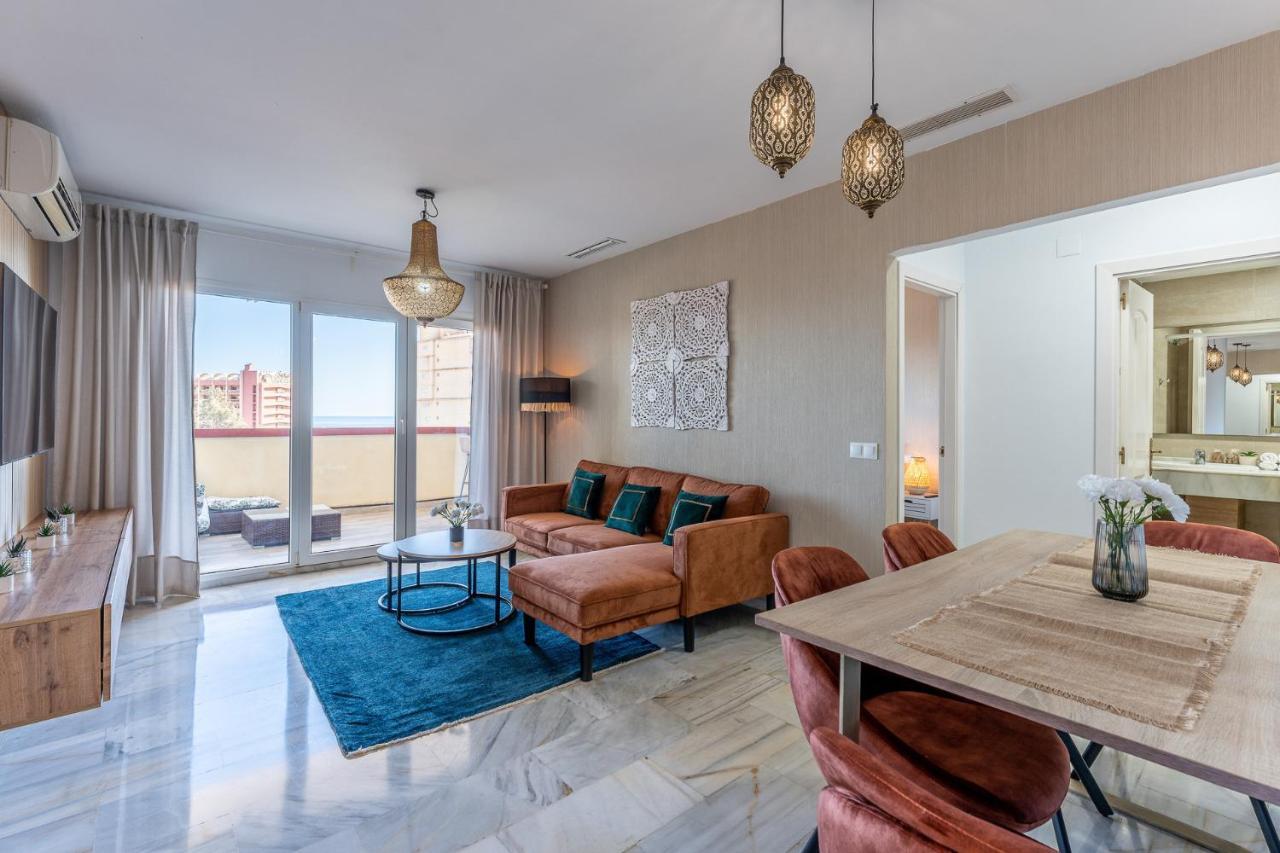 Benalmadena Beachfront Retreat Big Balcony And City Sea Views Apartment Екстериор снимка